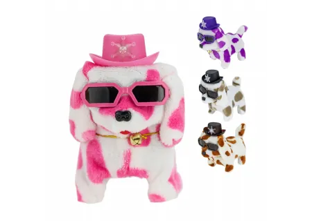 Quirky Battery-Operated Barking Dog Toy with Sunglasses & Hat