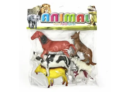 Farm Animal Kingdom Toy Set 6pcs for Farm Fun