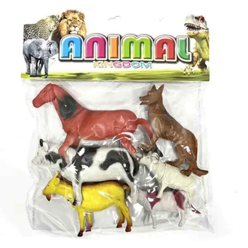 Farm Animal Kingdom Toy Set 6pcs for Farm Fun