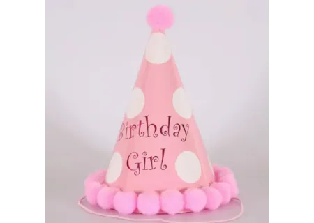 Birthday Party Hats for Boys and Girls (23cm)
