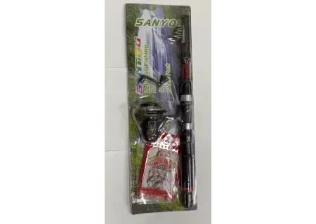 Carded Fishing Rod - 2.1m PVC Rod for Kids