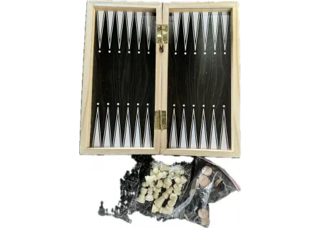 3 in 1 Chess, Checkers, Backgammon Set