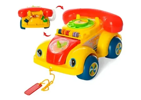 Pull Along Toy Telephone for Kids – Classic Toddler Playphone