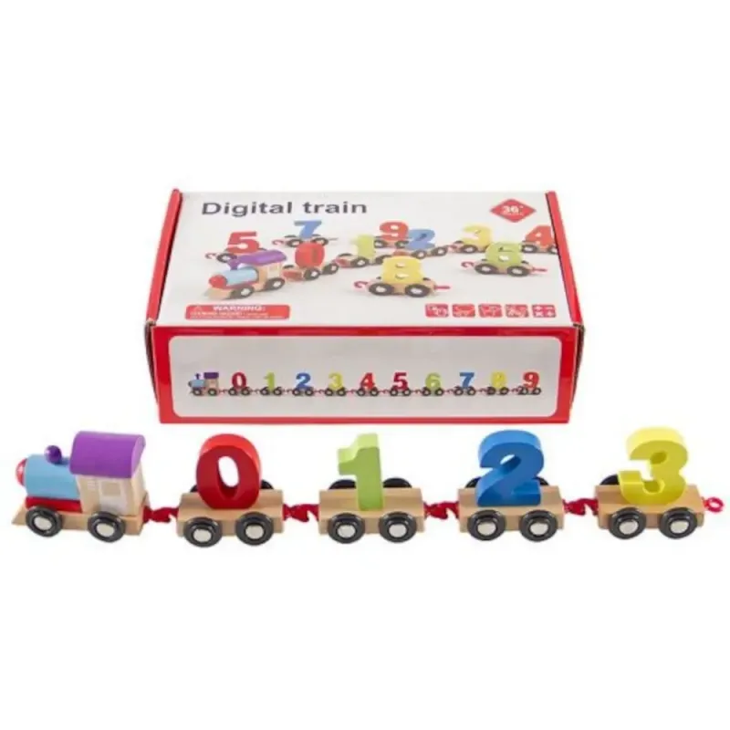 BXD Wooden Digital Train