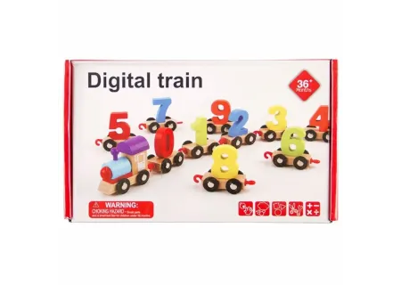 BXD Wooden Digital Train