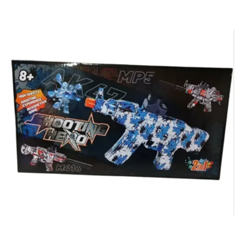 2-in-1 M416 Jelly Bullet & Dart Gun | Automatic & Rechargeable Blaster