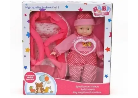Doll with Carrycot Toy for Role Play