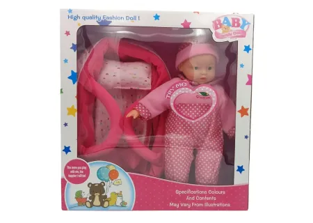 Doll with Carrycot Toy for Role Play