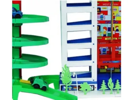 Toy Park Garage Playset | Multi-Level Car Parking & Ramps