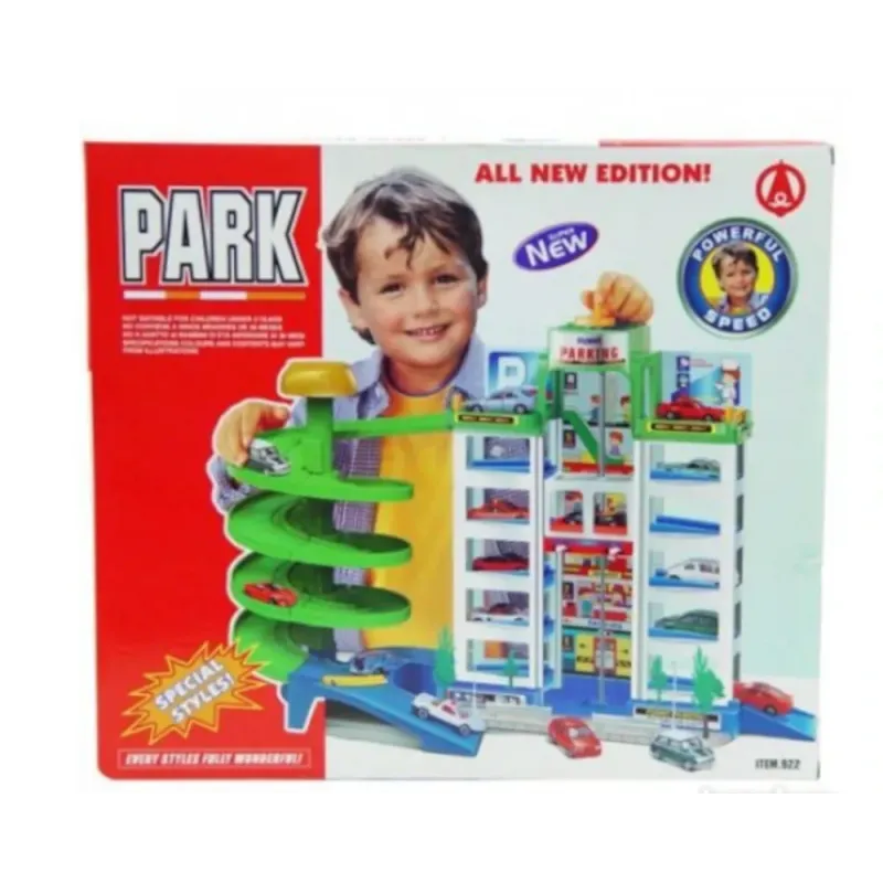 Toy Park Garage Playset | Multi-Level Car Parking & Ramps