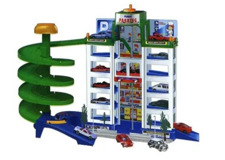 Toy Park Garage Playset | Multi-Level Car Parking & Ramps