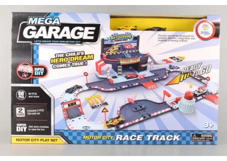 Mega Park F1 Garage Motor City Set | Ultimate Race Car & Pit Stop Toy