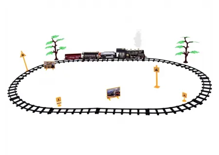 Remote Control Train Set w/ Realistic Water Smoke & Sounds