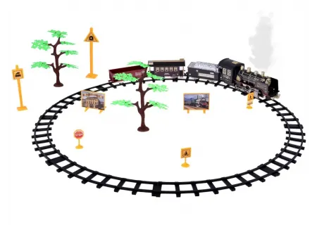 Remote Control Train Set w/ Realistic Water Smoke & Sounds