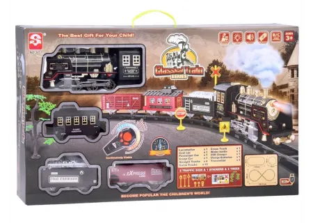 Remote Control Train Set w/ Realistic Water Smoke & Sounds