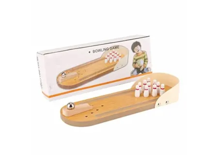Kids Wooden Bowling Set – Classic 30cm Indoor & Outdoor Game