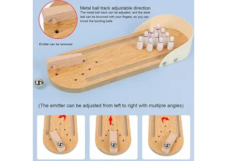 Kids Wooden Bowling Set – Classic 30cm Indoor & Outdoor Game