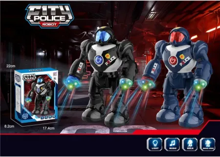 Police Dancing & Walking Robot Toy with Lights & Music | Battery Opera