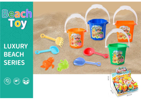 Beach Bucket with Accessories - 7pcs Set