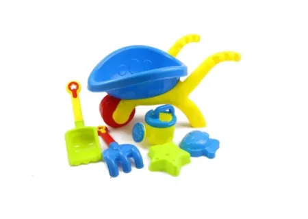 Kid's Meshbag Pink/Blue Wheelbarrow with Accessories - Fun Outdoor Pla