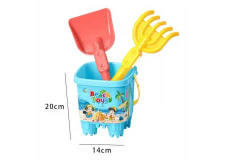 6-Piece Beach Bucket & Accessories Set | Kids Sand Toys