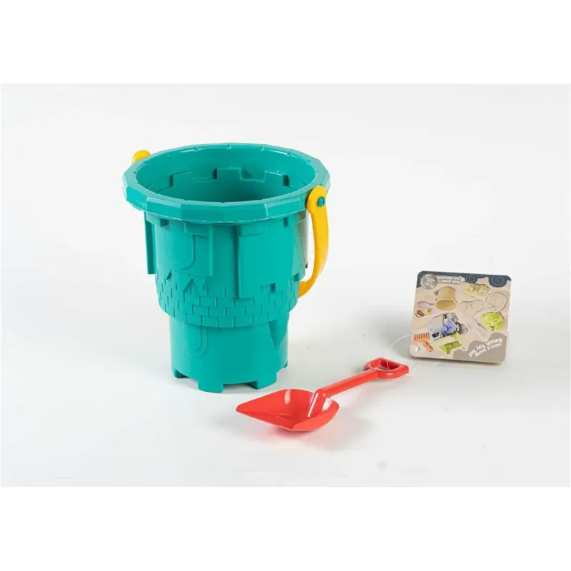 Large Hard Plastic Castle Bucket & Spade Set | The Ultimate Sandcastle Large Hard Plastic Castle Bucket & Spade Set | The Ultimate Sandcastle