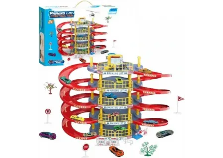 Toy Parking Lot Construction Playset