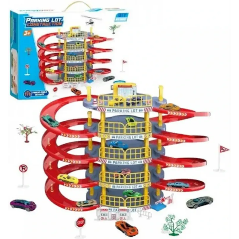 Toy Parking Lot Construction Playset