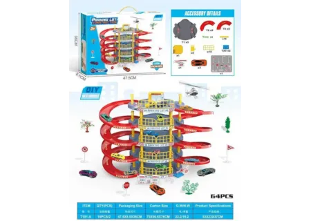 Toy Parking Lot Construction Playset