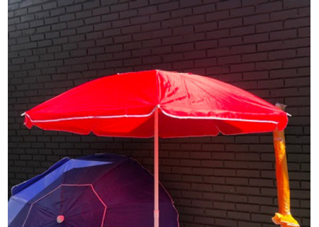Large Beach Umbrella with Tilt and Ventilation - 100cm Assorted Colors
