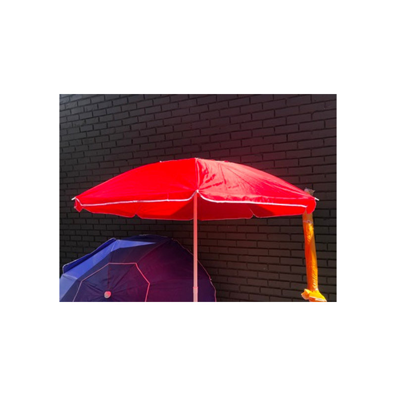 Large Beach Umbrella with Tilt and Ventilation - 100cm Assorted Colors Large Beach Umbrella with Tilt and Ventilation - 100cm Assorted Colors