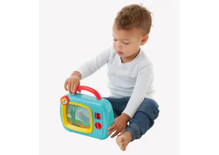 Kids Wind-Up Music TV Toy – Assorted Colors & Soothing Melodies"