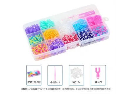 DIY Loom Bands Kit in Case - 600 Loops - Bracelet Making Fun