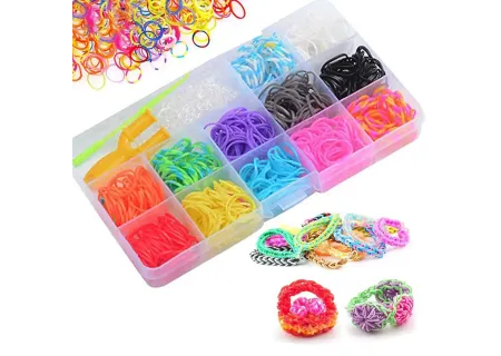 DIY Loom Bands Kit in Case - 600 Loops - Bracelet Making Fun