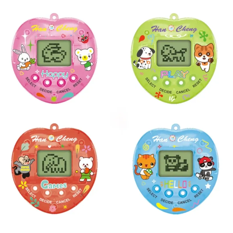 Heart-shaped Electronic Virtual Pet Game | Mini Handheld Tamagotchi