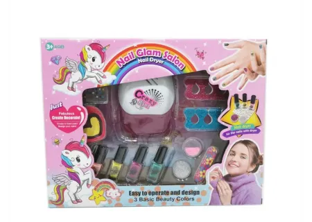 Toy Nail Art Pens with Dryer Kit | Kids DIY Manicure Set