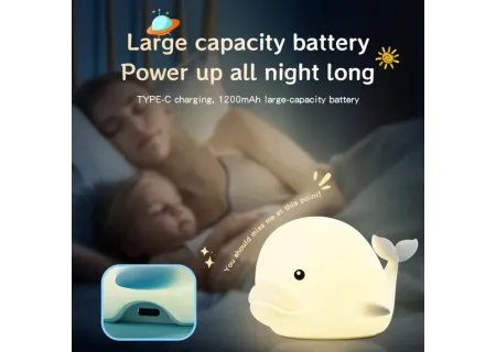Toy Dolphin Tapping Night | Soft Silicone Color-Change LED