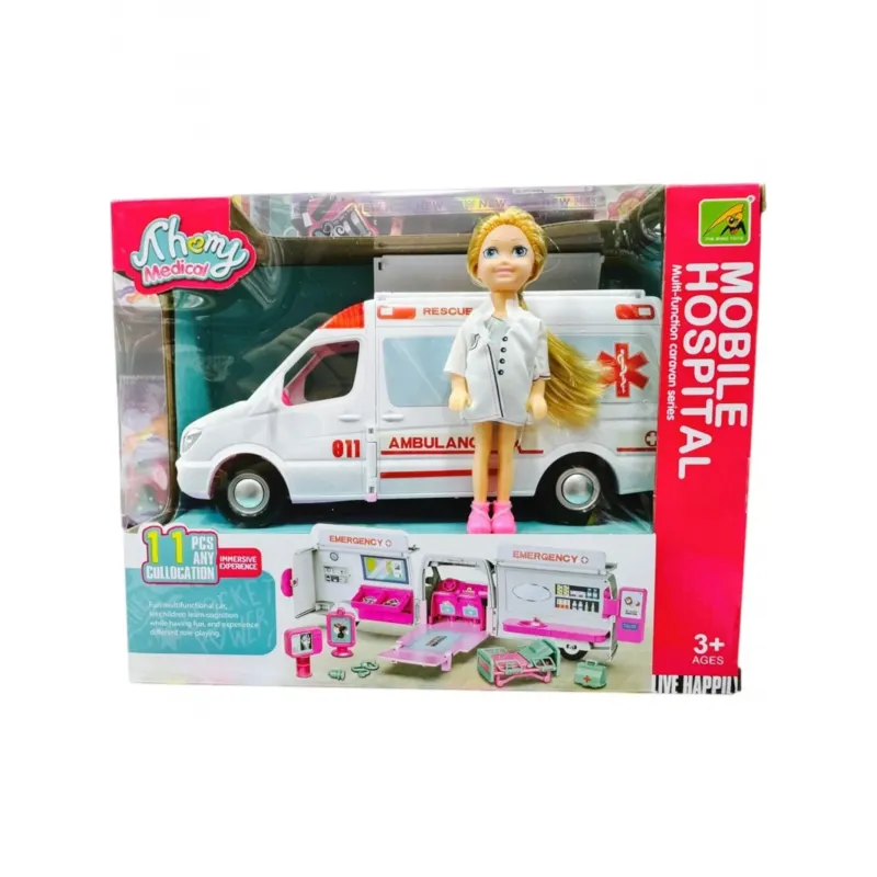 Toy Mobile Hospital Playset with Doll | Doctor Role-Play
