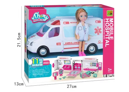 Toy Mobile Hospital Playset with Doll | Doctor Role-Play