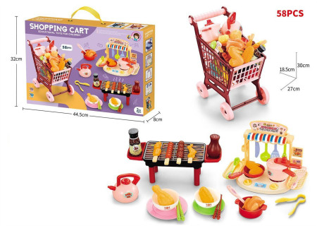 3-in-1 Trolley Braai and Kitchen Set - Ultimate Cooking Playset