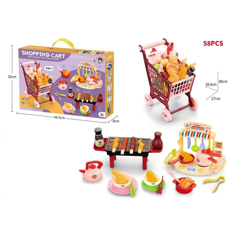 3-in-1 Trolley Braai and Kitchen Set - Ultimate Cooking Playset 3-in-1 Trolley Braai and Kitchen Set - Ultimate Cooking Playset