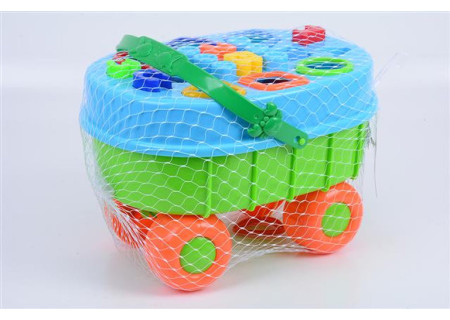 Wagon With Blocks 31 Pieces 29x20x20cm