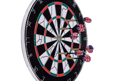 8-Inch Thick Dart Board – Durable Indoor & Outdoor Game Set