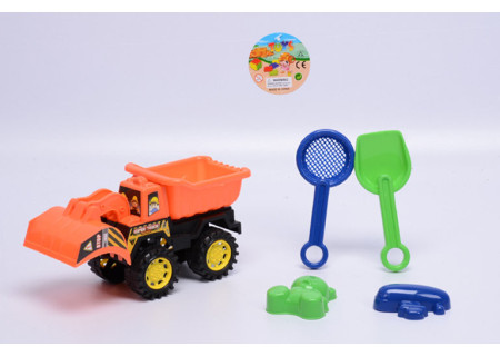 Small Beach Truck with Accessories - Orange