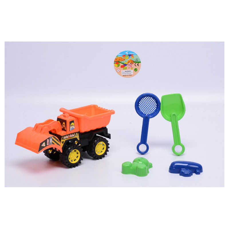 Small Beach Truck with Accessories - Orange Small Beach Truck with Accessories - Orange