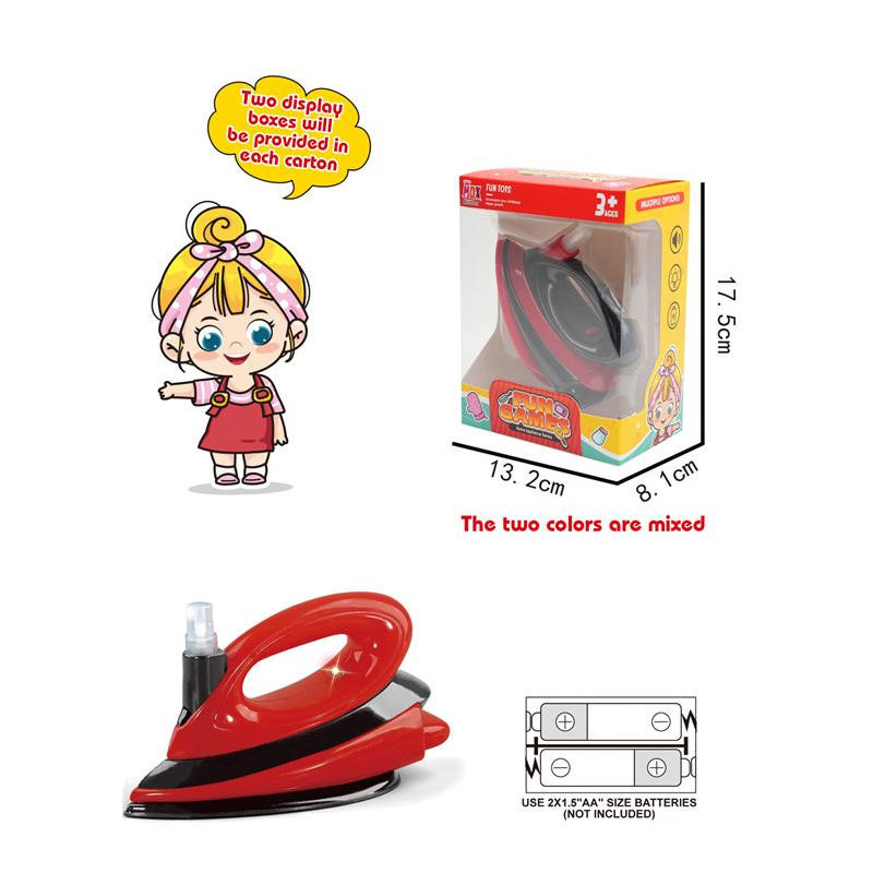 Red Iron with Water Spray - Battery Operated Fun Red Iron with Water Spray - Battery Operated Fun