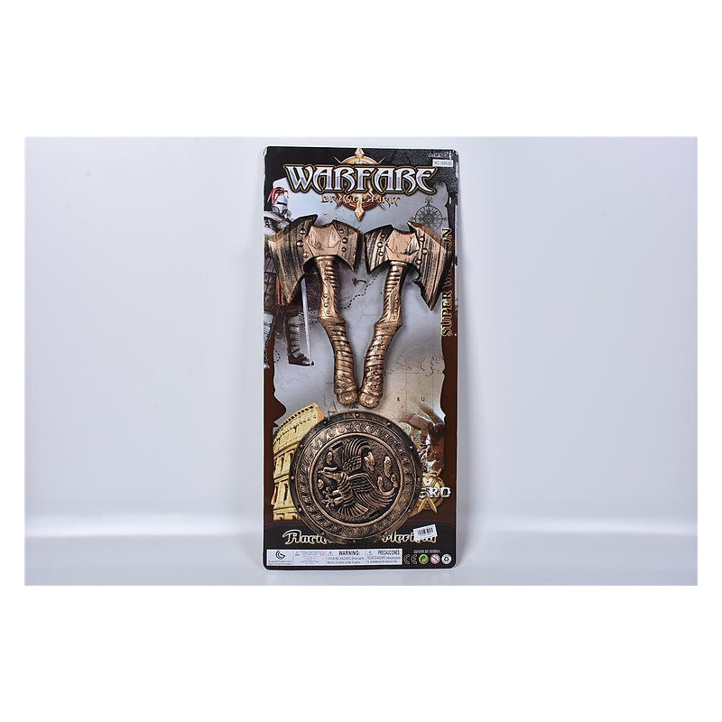 Carded WarFare Axes With Shield Carded WarFare Axes With Shield