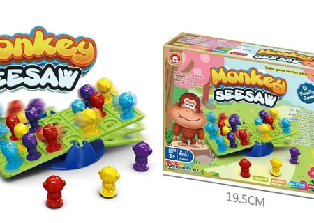 Monkey Seesaw Balance Game for Fun Play