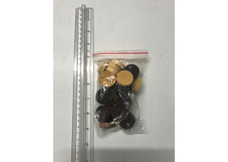 Wooden Draught Pieces for Classic Play