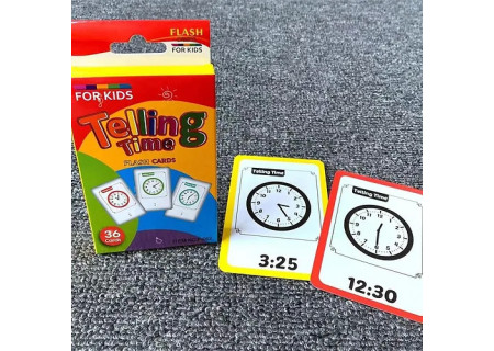 Telling Time Learning Cards for Fun Learning